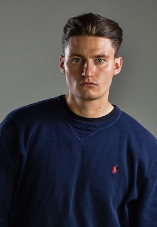 VINTAGE POLO RALPH LAUREN FINE RIBBED CREWNECK SWEATSHIRT