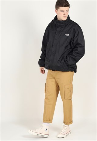 VINTAGE THE NORTH FACE HYVENT COAT BLACK