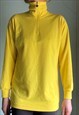 VINTAGE BRIGHT YELLOW FLEECE TOP