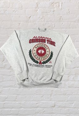 Alabama Crimson Tide vintage sweatshirt in grey 