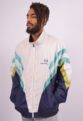 VINTAGE SERGIO TACCHINI TRACKSUIT TOP JACKET MULTI