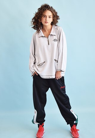 90'S RETRO SPORTS OVERSIZED SWEATSHIRT JUMPER TOP