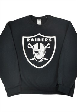 Vintage Y2K Oakland Raiders Nfl Sweatshirt Medium Oakland 