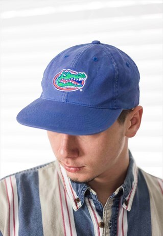 VINTAGE EMBROIDERED ALLIGATOR BASEBALL CAP LOGO 90S X 3.