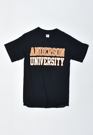 VINTAGE 90'S RUSSELL ATHLETIC T-SHIRT TOP BLACK