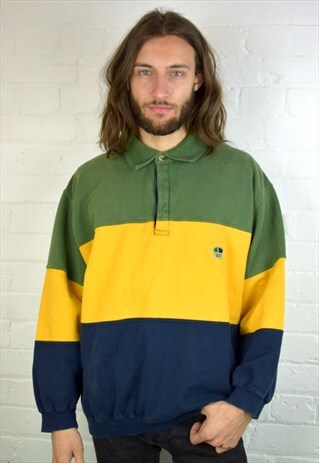 VINTAGE 90'S 1/4 BUTTON SWEATSHIRT