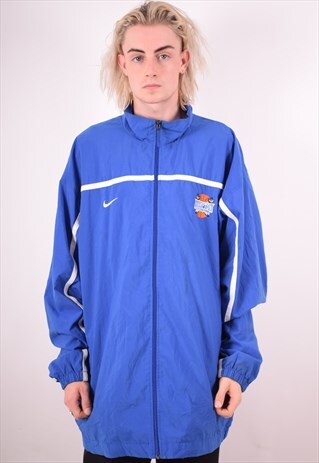 NIKE MENS VINTAGE HAMPTON TRACKSUIT TOP JACKET XXXL BLUE 90S
