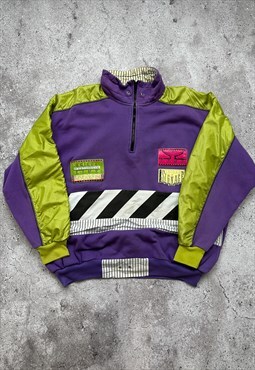Vintage ADIDAS 90s Half Zip Sweatshirt Jumper