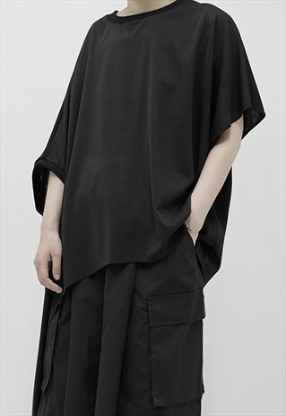 UNISEX IRREGULAR OVERSIZED SHIRT