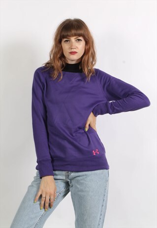 VINTAGE UNDER ARMOUR SWEATSHIRT PURPLE