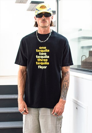 VINTAGE 90S DEADSTOCK TEQUILA GRAPHIC PRINTED T-SHIRT