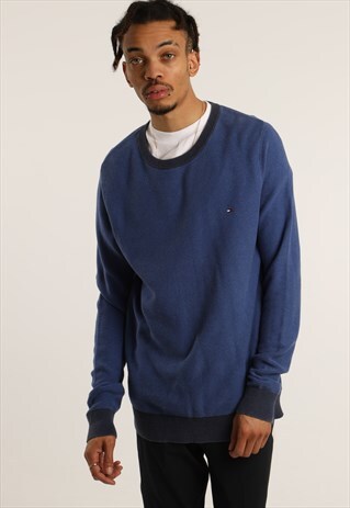 VINTAGE TOMMY HILFIGER EMBROIDERED LOGO SWEATSHIRT
