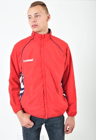 VINTAGE HUMMEL SHELL JACKET IN RED