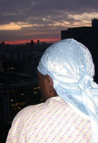 BABY BLUE VELOURS DU-RAG