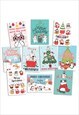 Christmas Xmas Kawaii Cute Greeting Cards Set Pack of 10