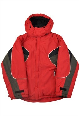 Vintage Reebok Jacket Thermal Lining Black/Red Ladies Small