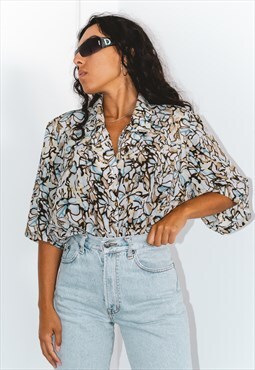 Vintage 90s Patterned Abstract Shirt