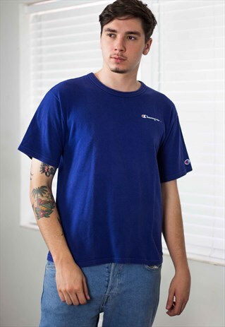 VINTAGE CHAMPION T-SHIRT LOGO 90S M 7.1