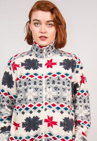 VINTAGE 90'S FESTIVAL FLEECE JACKET