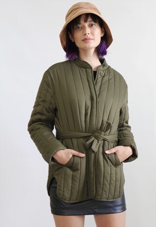 AMELIA PUFFER JACKET- KHAKI