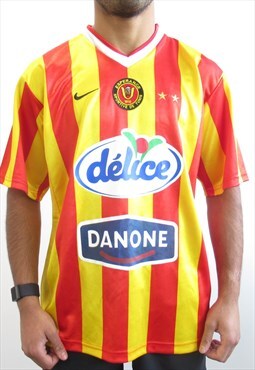 00's Esperance Tunis Nike Football Shirt Striped Blokecore