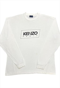 Kenzo White Longsleeve T-Shirt 2XL
