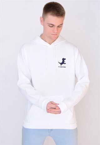 WHITE TI AMO REX (NAVY) HOODIE