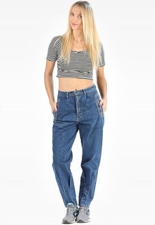 VINTAGE MOM TAPERED WELL WORN JEANS