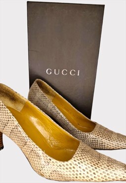 Vintage Gucci Snakeskin Shoes