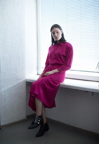 VINTAGE 90'S PINK MIDI DRESS