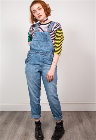 VINTAGE 90'S DENIM DUNGAREES