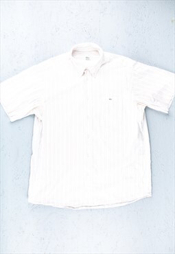 90s Lacoste Multicolour Striped Short Sleeve Shirt - B2983