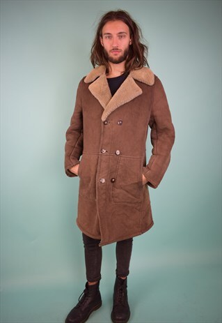 VINTAGE 90'S SHEARLING COAT