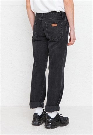 VINTAGE BLACK WRANGLER DENIM JEANS