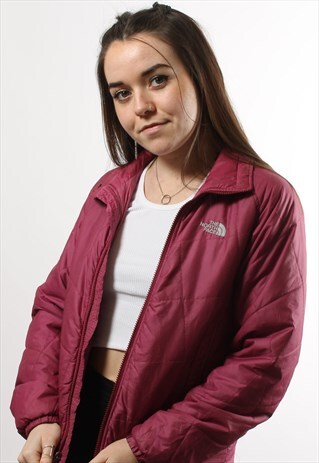 VINTAGE TNF THE NORTH FACE PINK PUFFER JACKET