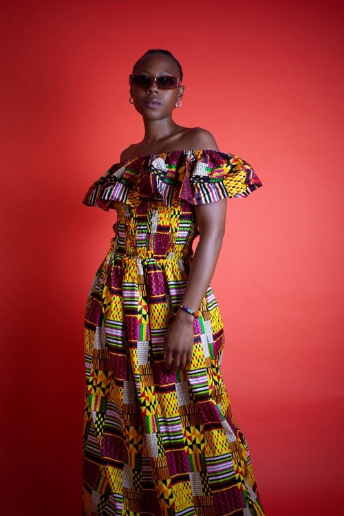  African Clothing / African Maxi Dress In Amazing Kente