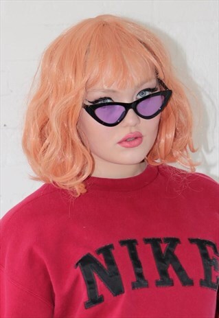 CAT EYE SUNGLASSES WITH PURPLE LENSES