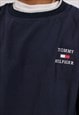 VINTAGE MEN'S TOMMY HILFIGER GOLF NAVY PULL OVER JACKET