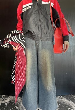 Idemitsu sports working vintage jacket