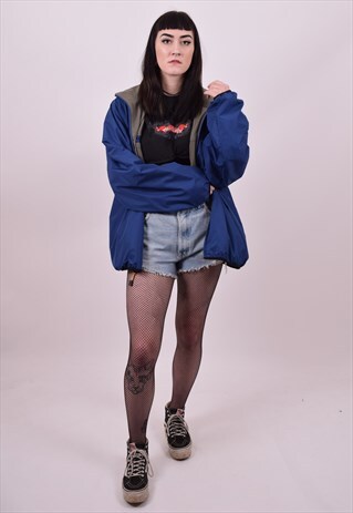 VINTAGE 90'S REVERSIBLE WINDBREAKER JACKET SIZE XL UNISEX