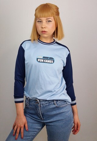 VINTAGE 90'S 'FUN GAMES' LOGO TOP / JERSEY