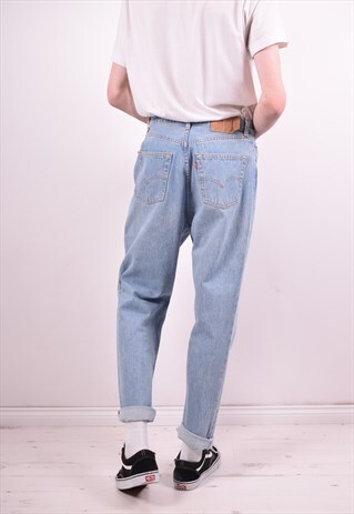 LEVI'S 901 MENS VINTAGE JEANS W34 L32 BLUE 90S