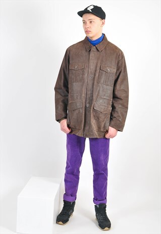 VINTAGE 90'S SUEDE LEATHER JACKET