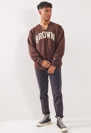 VINTAGE CHAMPION BROWN SWEATSHIRT