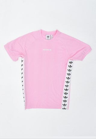 VINTAGE 90'S ADIDAS T-SHIRT TOP PINK
