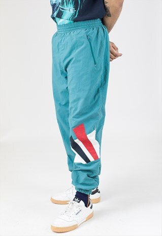 VINTAGE 90S GREEN TRACKSUIT BOTTOMS