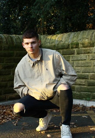 VINTAGE BEIGE RALPH LAUREN HARRINGTON JACKET