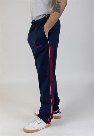 VINTAGE 90'S LOTTO NAVY TRACKSUIT BOTTOMS