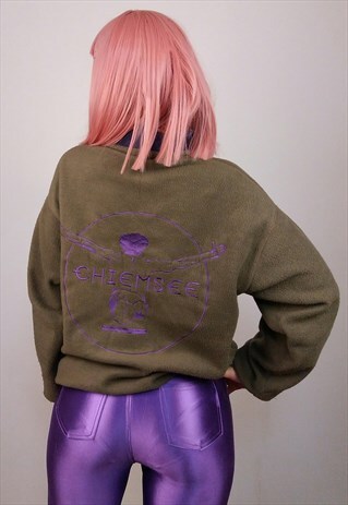 CHIEMSEE VINTAGE FLEECE TURTLENECK BROWN AND PURPLE