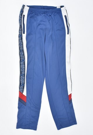 VINTAGE 90'S ASISC TRACKSUIT TROUSERS BLUE